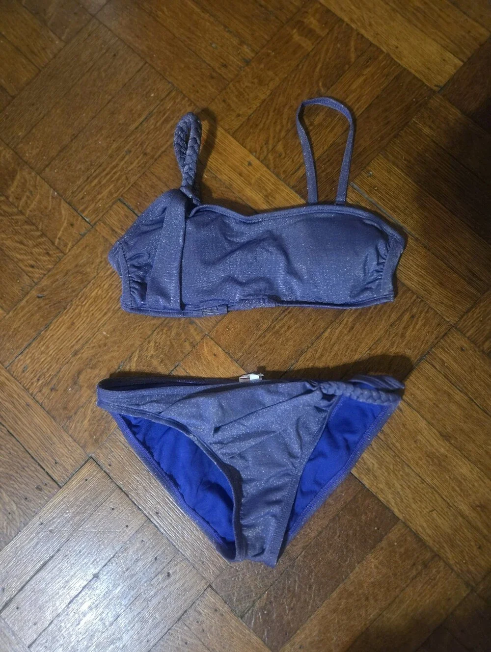 Xhilaration Shimmery Blue Two-Piece Bikini